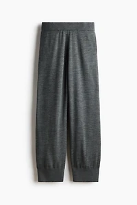 Wide-Leg Merino Wool Joggers