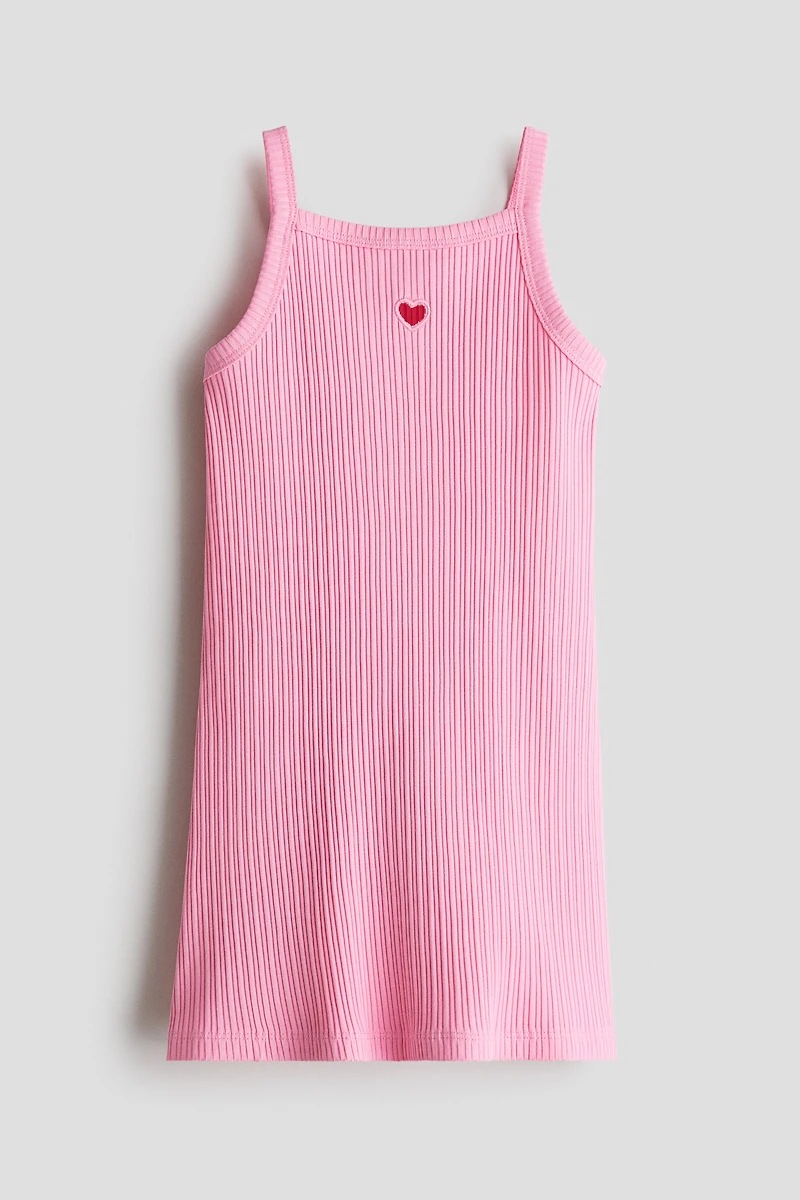 Ribbed strappy dress