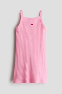 Ribbed strappy dress