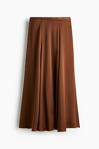 A-Line Satin Skirt
