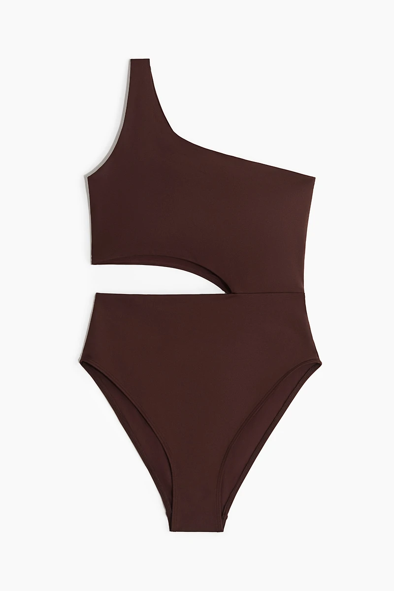 Padded-Cup High-Leg Swimsuit