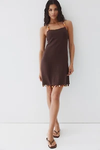 Bead-Detail Strappy Dress