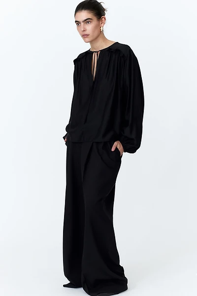Ruffle-Trimmed Blouse
