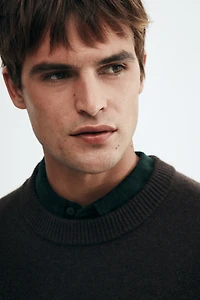 Regular-Fit Fine-knit Wool Sweater