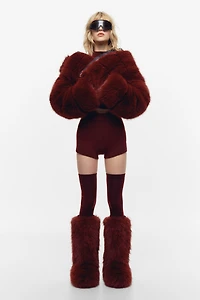 Wool-Blend Mini Shorts