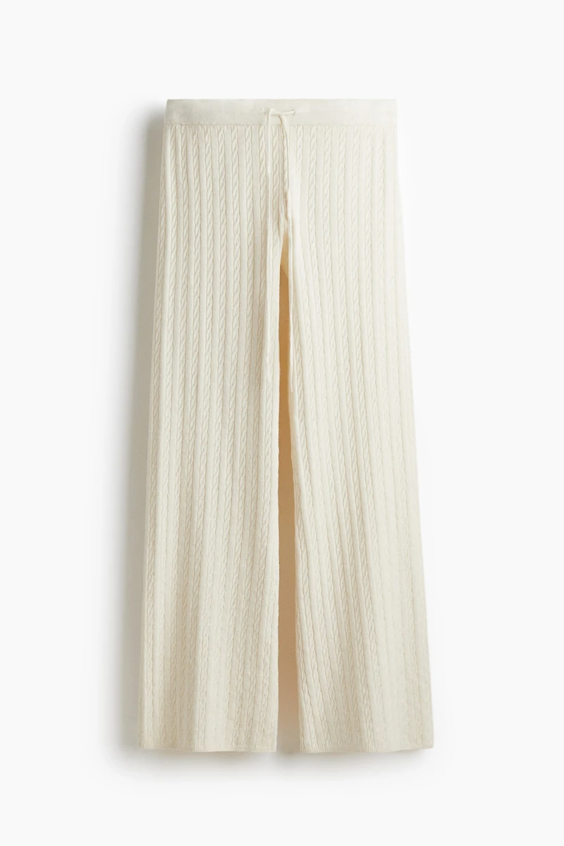 Cable-Knit Pants