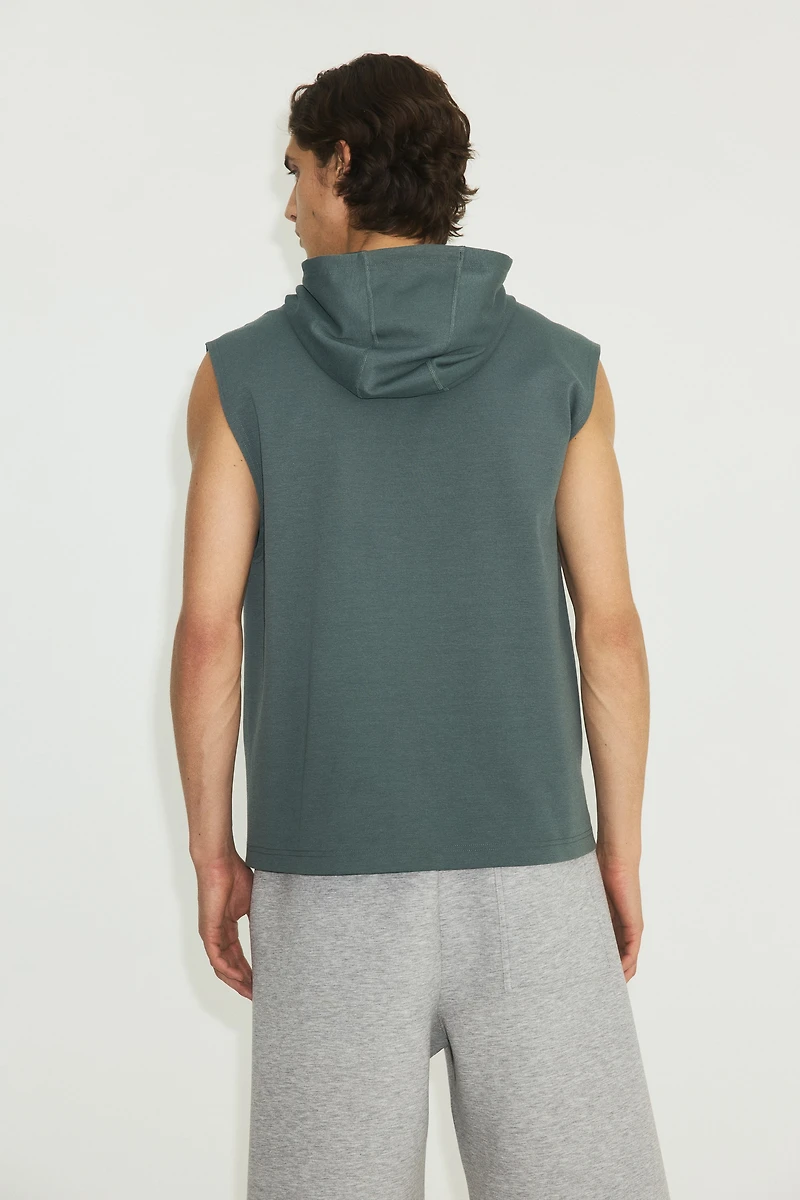 Regular-Fit Sleeveless Sports Hoodie with DryMove™