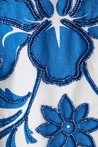 Bead-Detail Mini Skirt