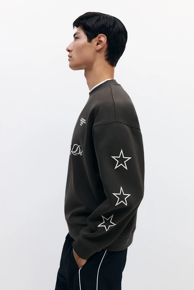 Oversized Printed Sweatshirt