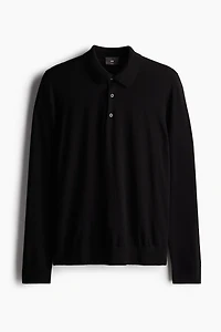 Polo Coupe près du corps en laine