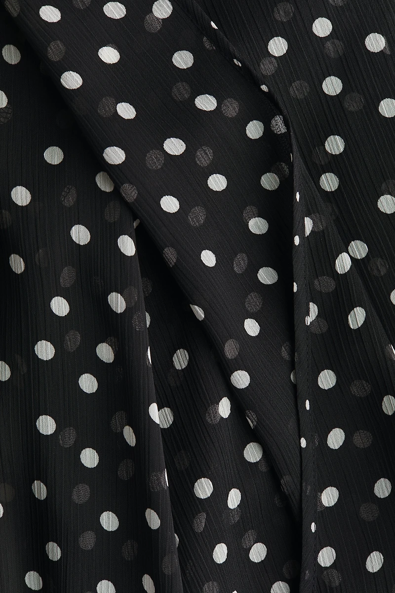 Tiered Cape-Detail Dress
