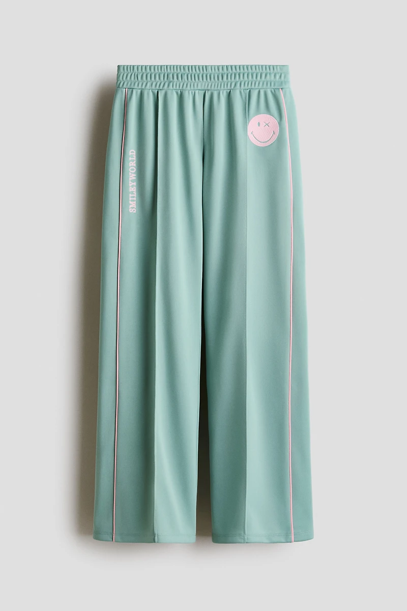 Wide-Leg Track Pants