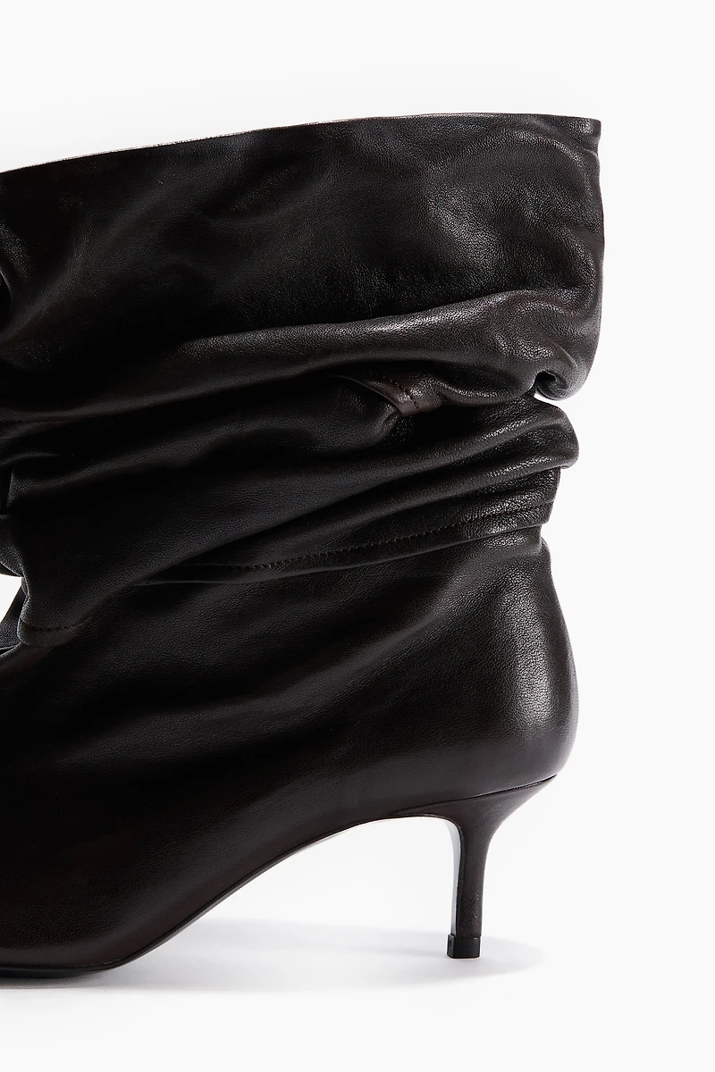 Heeled Leather Boots
