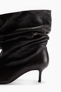 Heeled Leather Boots