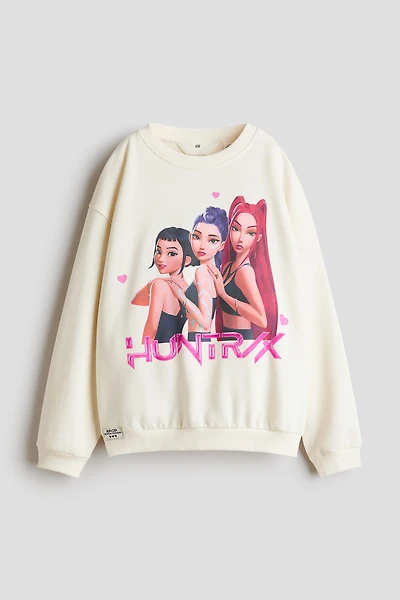 Oversized Printed Sweatshirt