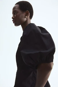 Cotton Peplum Blouse