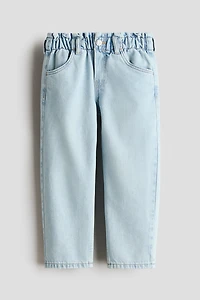 Jean Taille Froncée Coupe Décontractée