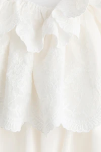 Ruffle-Trimmed Off-the-Shoulder Dress