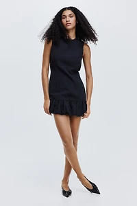 Robe avec jupe à effet bouffant au bas