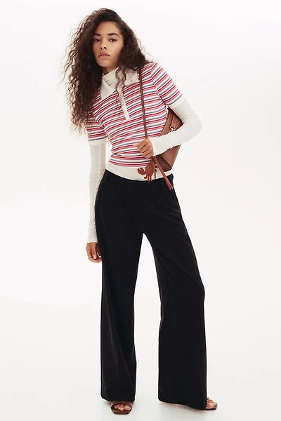 Wide-Leg Dress Pants