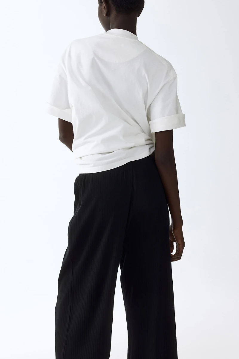 Ribbed Drawstring Pants