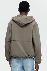 Water-Repellent Nylon Windbreaker