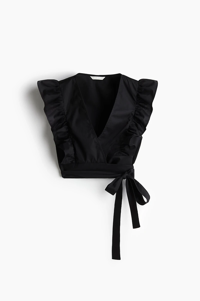 Cropped Wrap Top