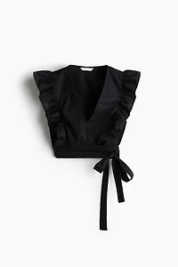 Cropped Wrap Top