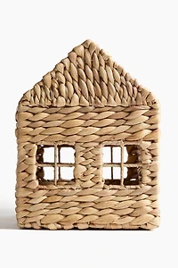 Panier de rangement tressé pour livres