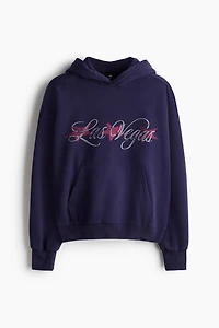 Oversized Printed Hoodie
