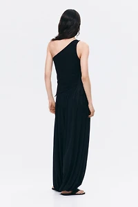 Embellished One-Shoulder Top