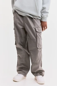 Pantalon parachute en toile de coton