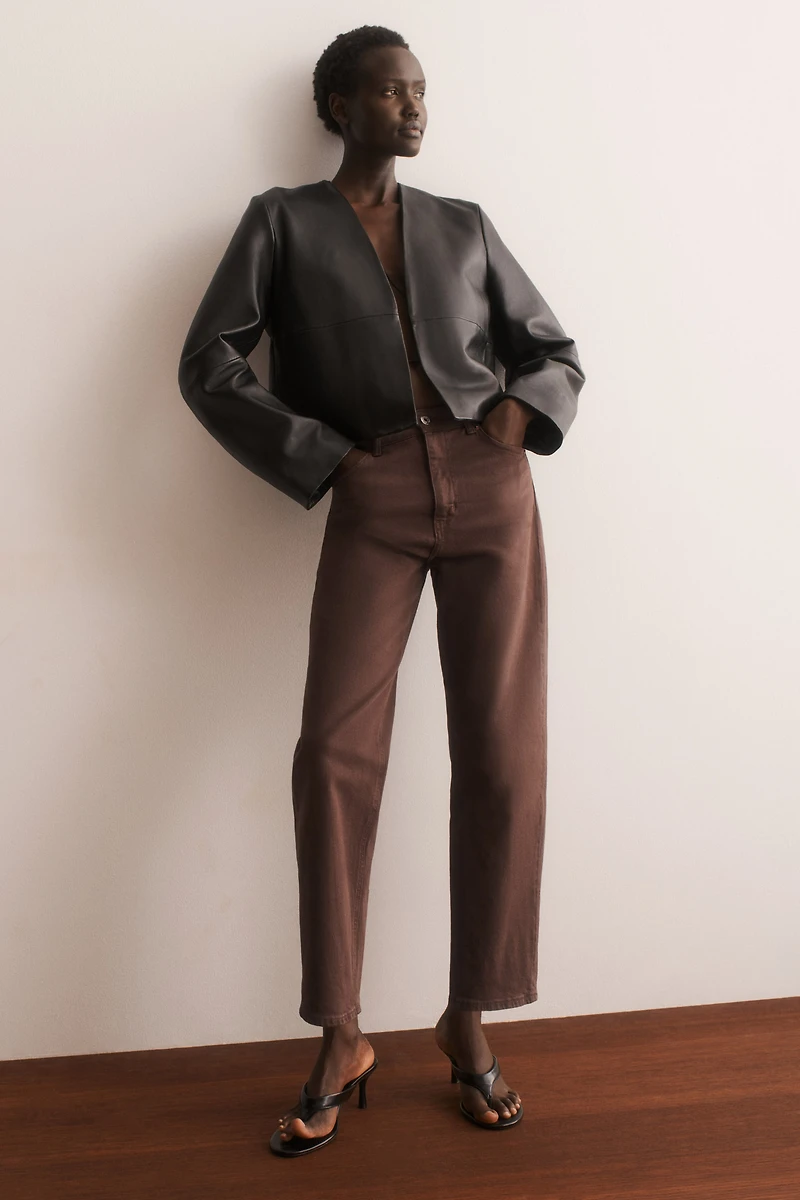 Mom Slim-Fit High-Waist Ankle Jeans