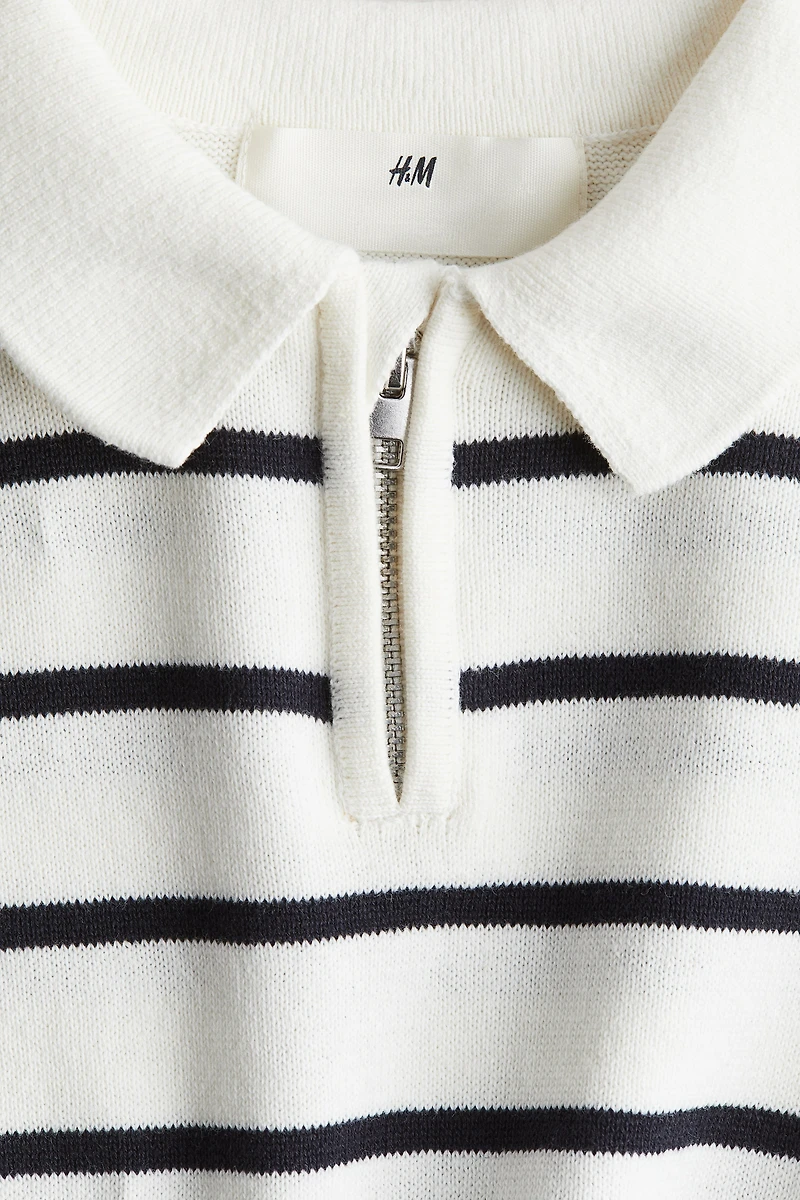 Half-Zip Polo Sweater