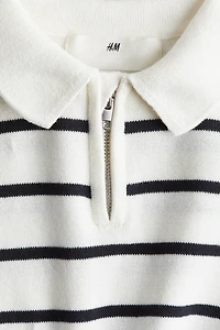 Half-Zip Polo Sweater