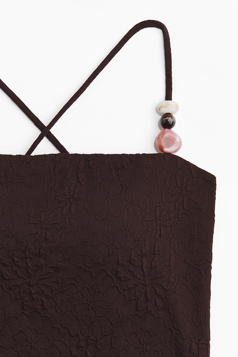 Padded-Cup High-Leg Swimsuit