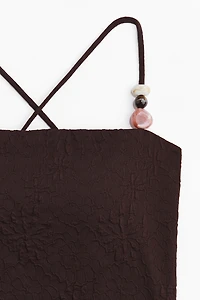 Padded-Cup High-Leg Swimsuit