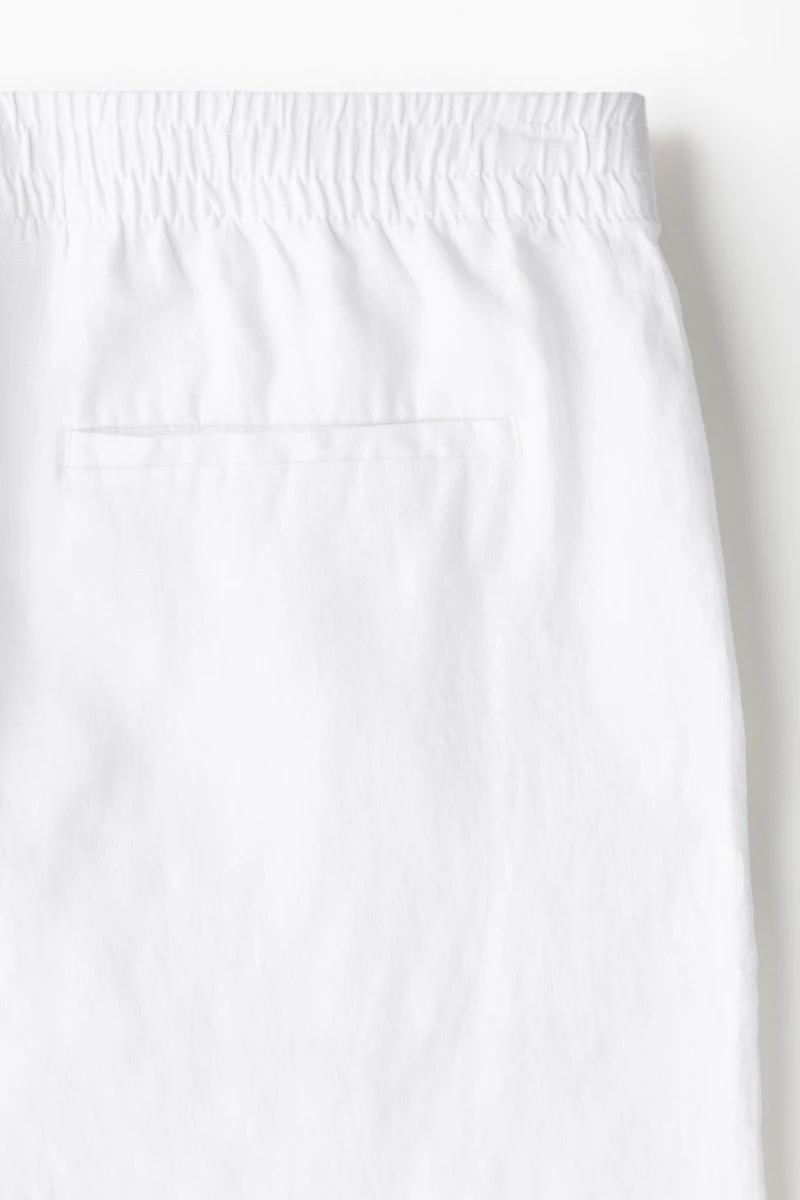 Regular-Fit Linen Shorts