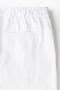 Regular-Fit Linen Shorts