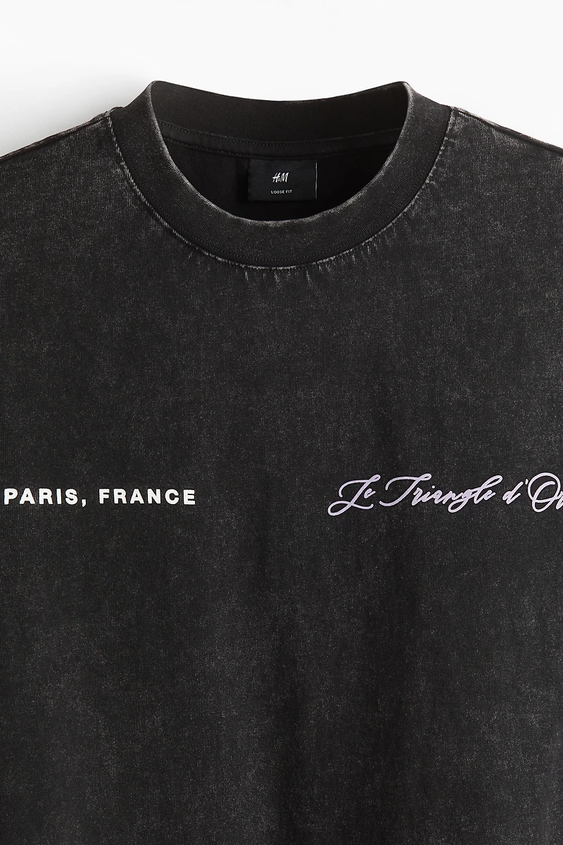 Boxy-Fit Washed T-Shirt