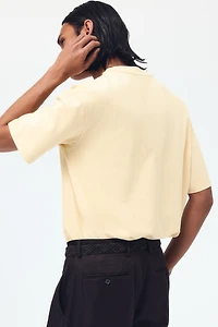 T-shirt imprimé décontracté en coton