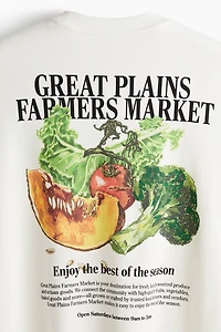 Oversized Fit Printed Sweatshirt