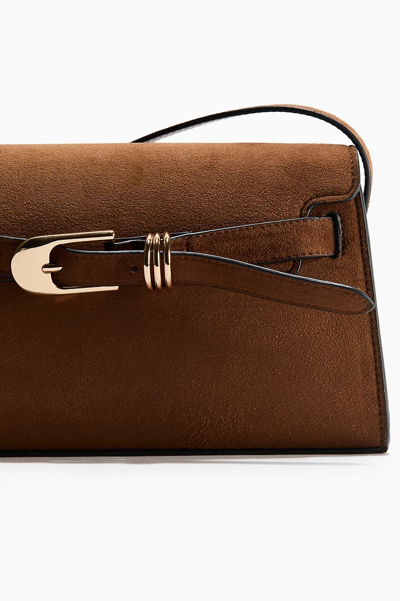 Strap-Detail Shoulder Bag