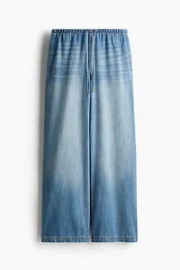 Denim Drawstring Pants