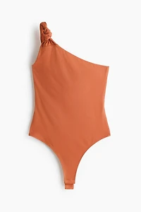 One-Shoulder Thong Bodysuit