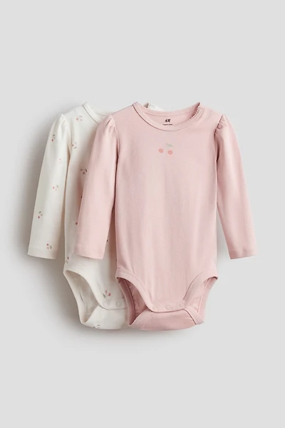 2-pack Long-sleeved Bodysuits