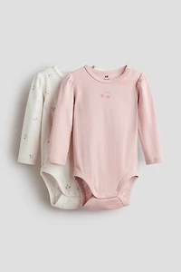 2-pack Long-sleeved Bodysuits