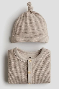 2-piece Waffled Cotton Set