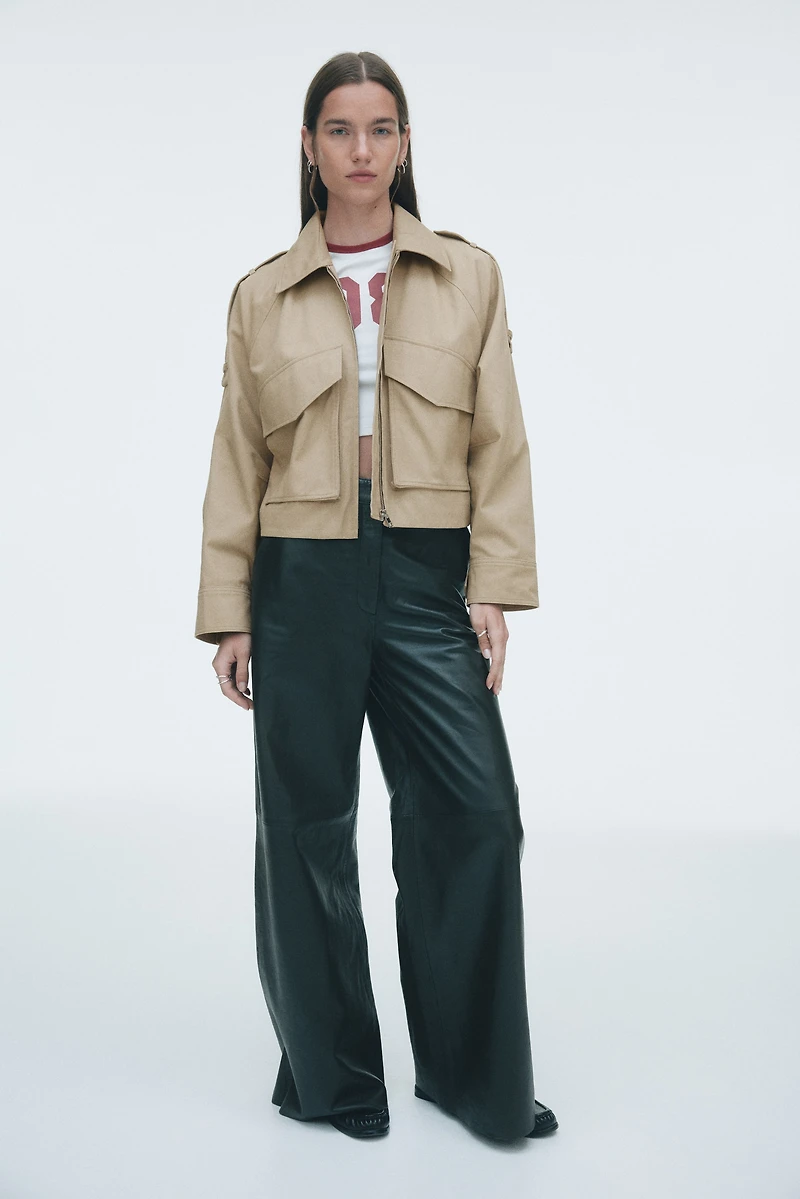 Veste cargo en coton