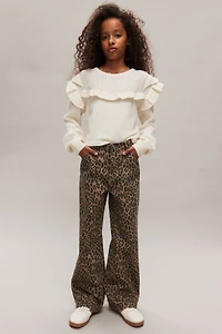 Ruffle-Trimmed Sweater